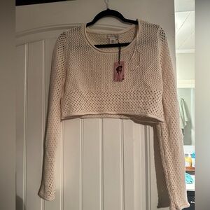 Cropped summer sweater